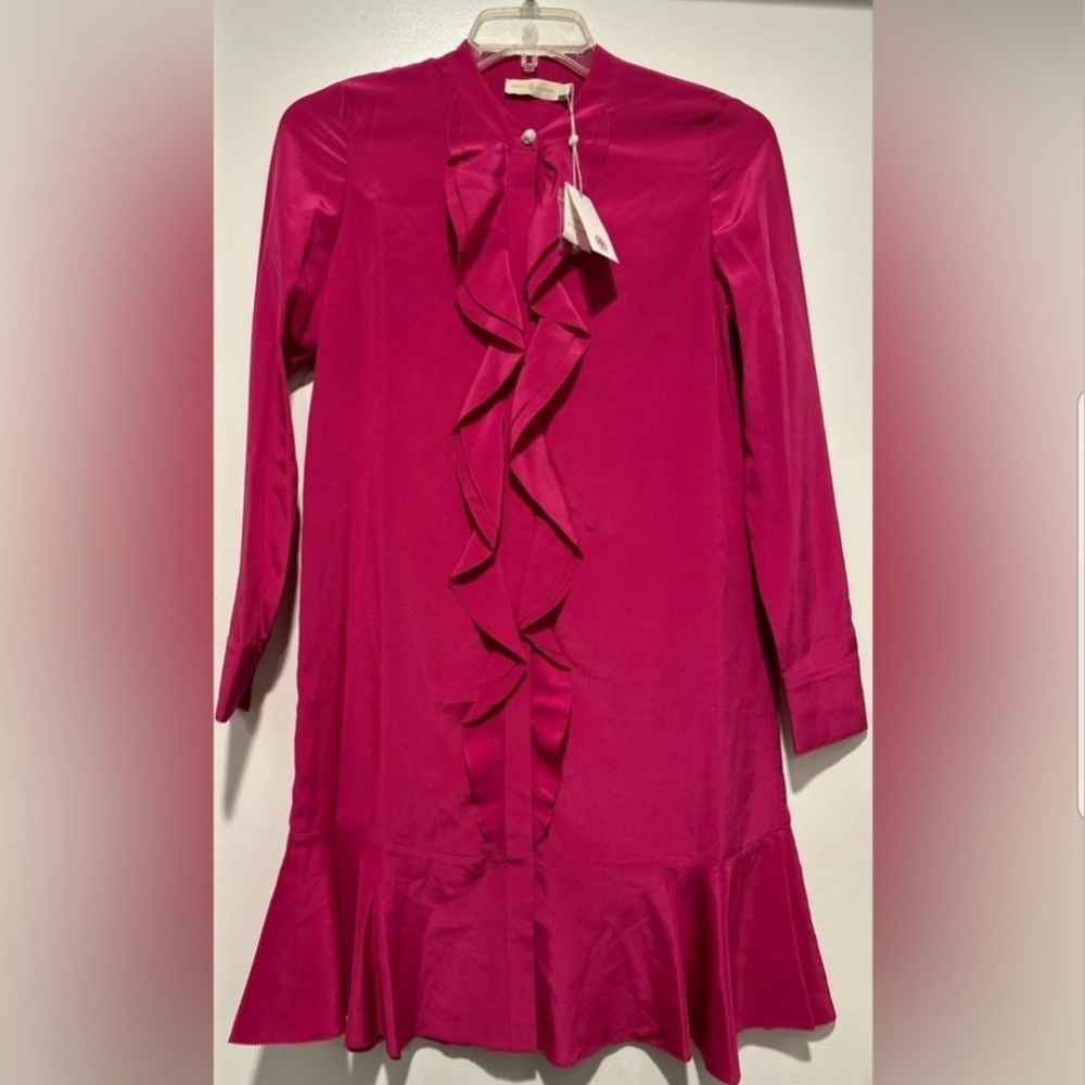 NWT Tory Burch JANE DRESS, Size 2,6 Color Pink - Picture 4 of 12